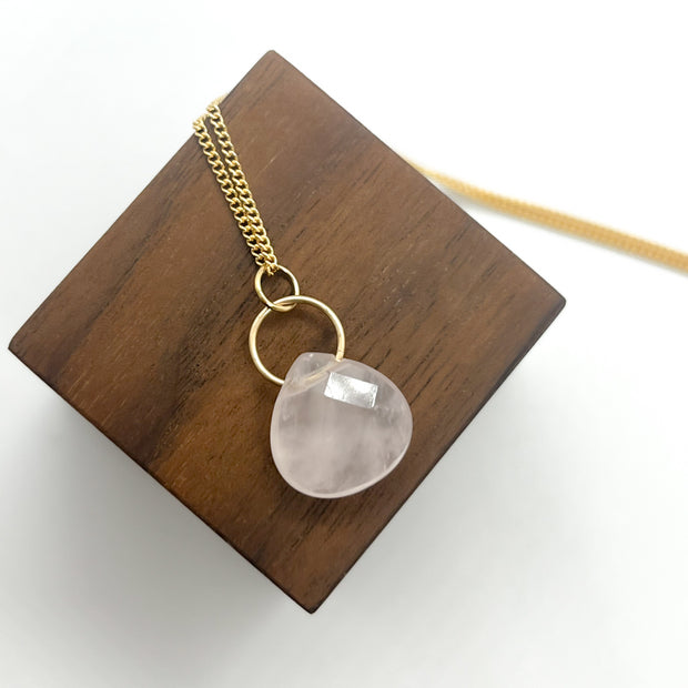 BAE necklace | rose quartz