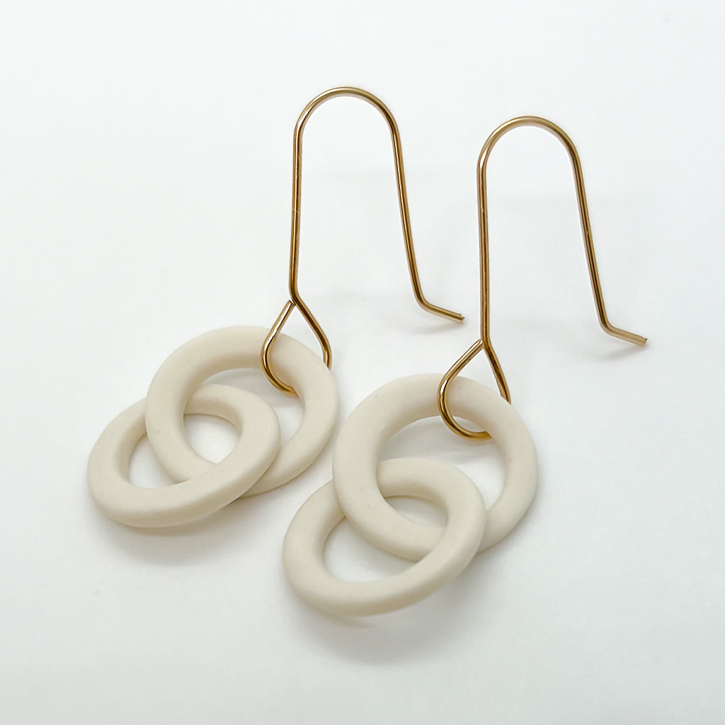 MINI LINK dangles | porcelain