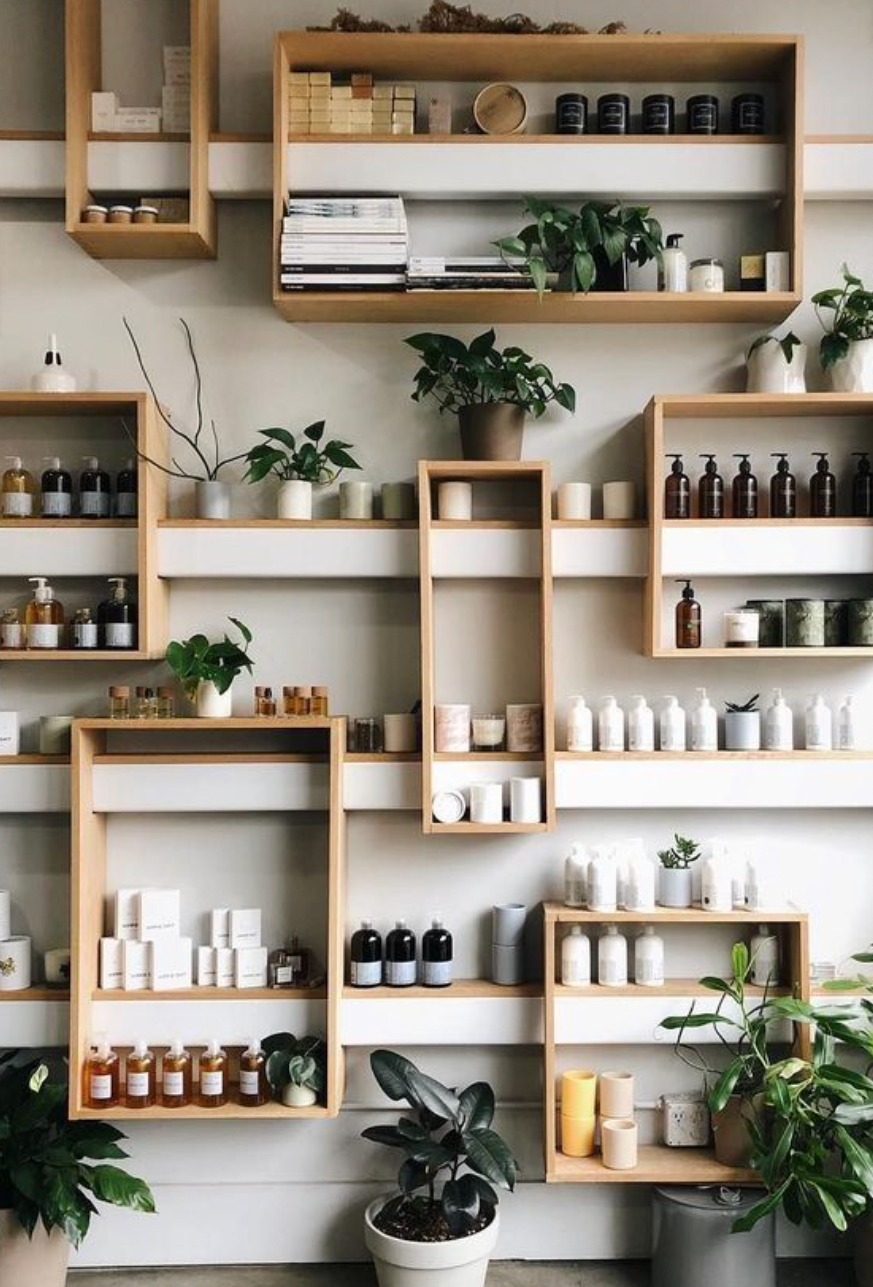 Matte porcelain design wholesale jewelry display idea in modern boutique