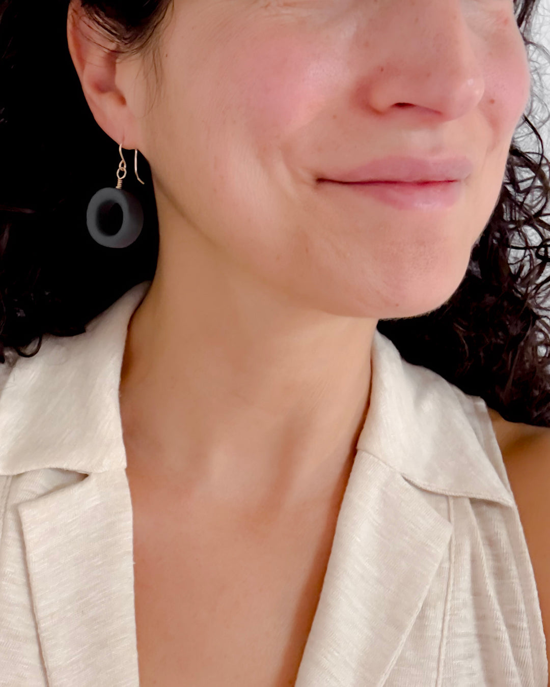 _the OONA dangle | black porcelain