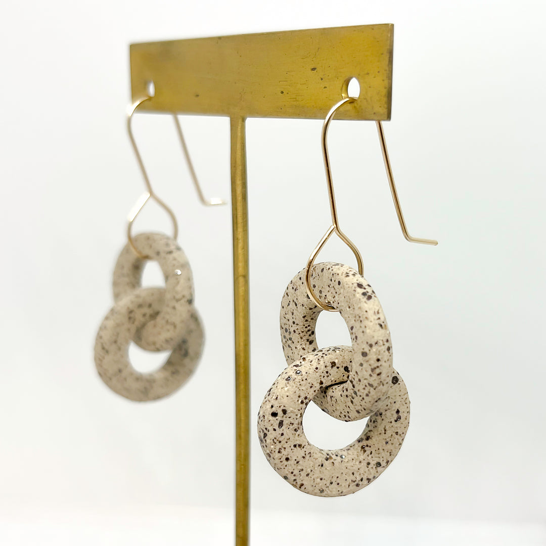 CHUNKY LINK dangles | stoneware