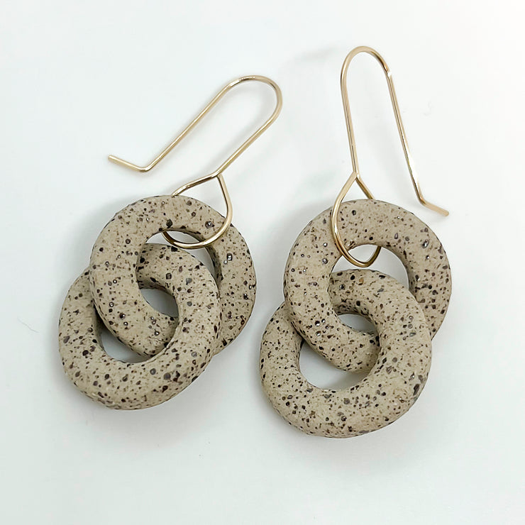 CHUNKY LINK dangles | stoneware