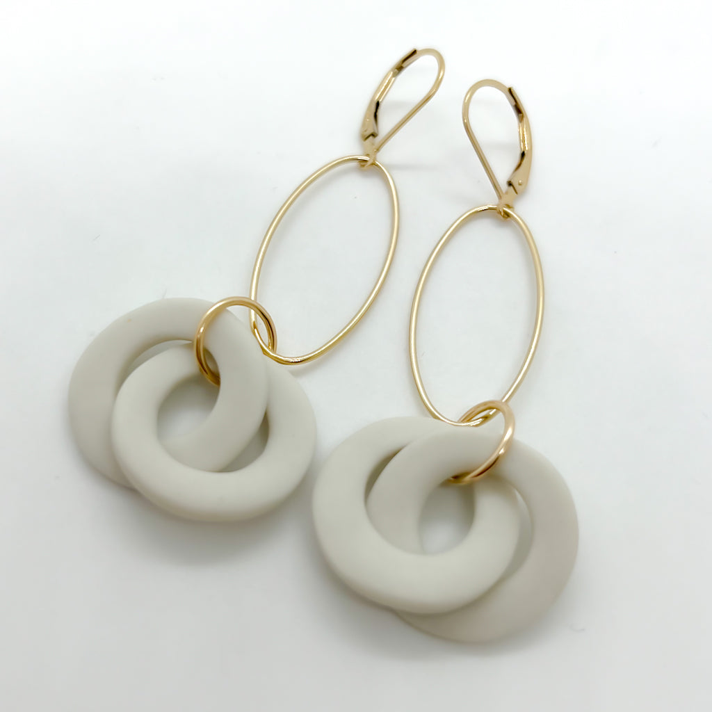 KNOT dangles | porcelain