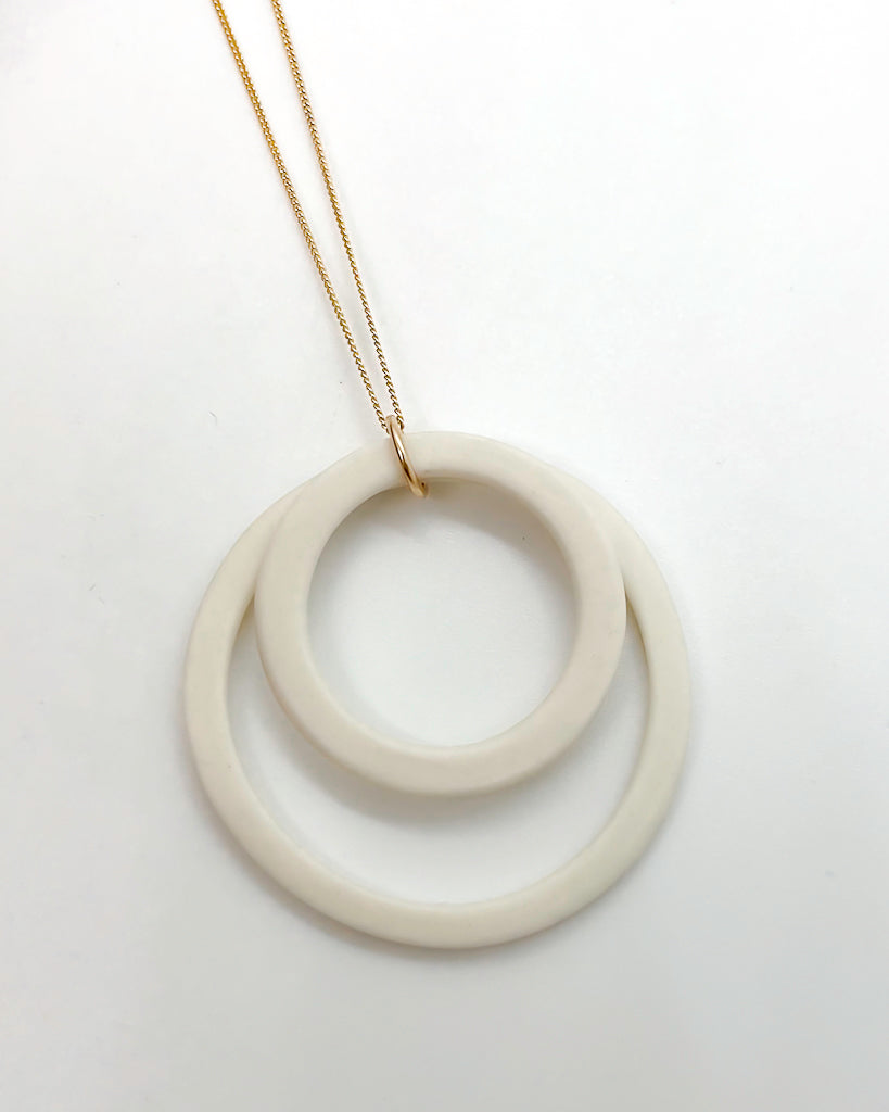 the GEMINI necklace | porcelain