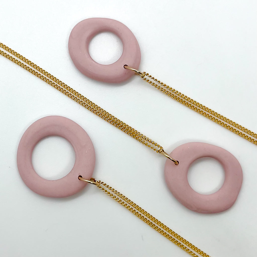 LIMITED blush BABY BALANCE necklace | porcelain