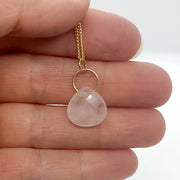 BAE necklace | rose quartz
