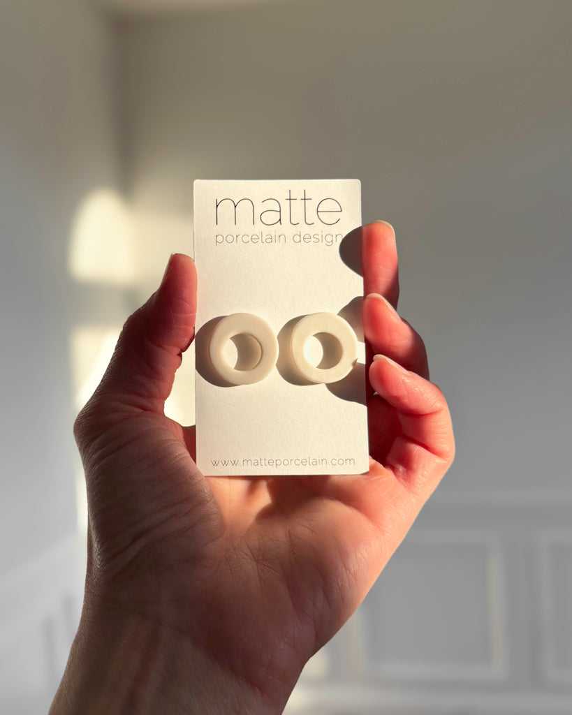 the MINI BALANCE stud | porcelain