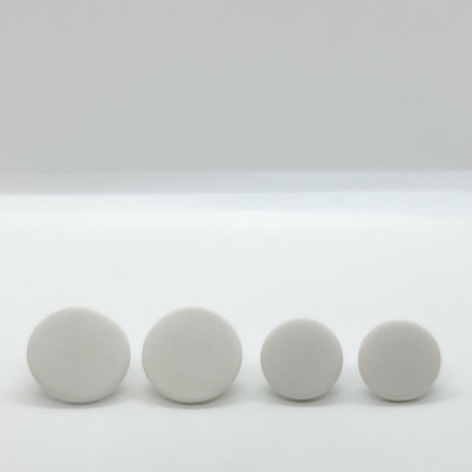 SIMPLICITY studs | white porcelain