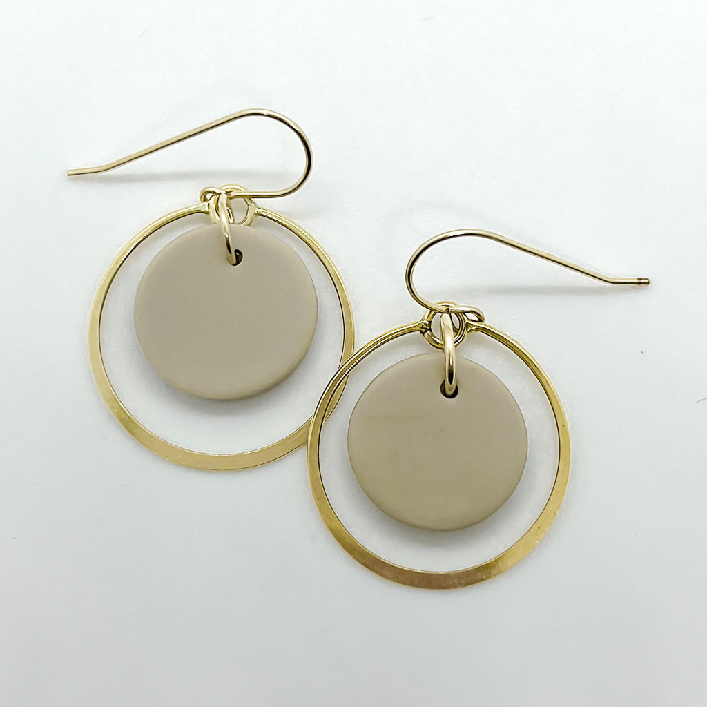 ORBIT dangles | porcelain