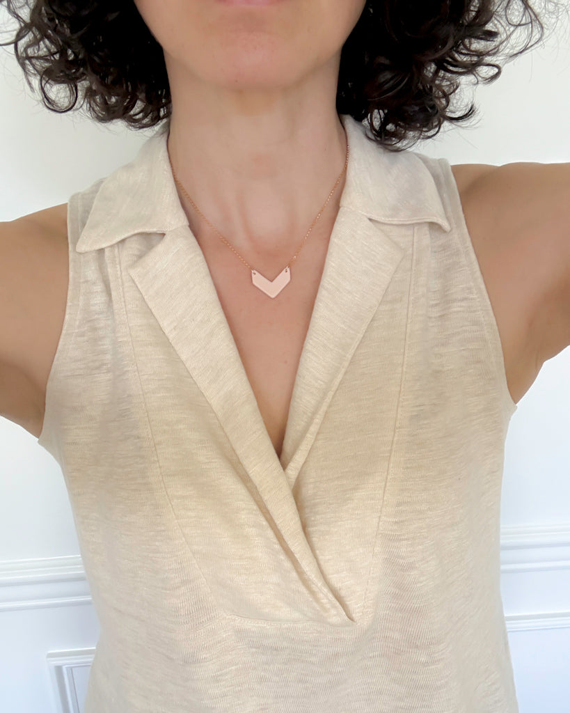 the CHEVRON necklace | porcelain