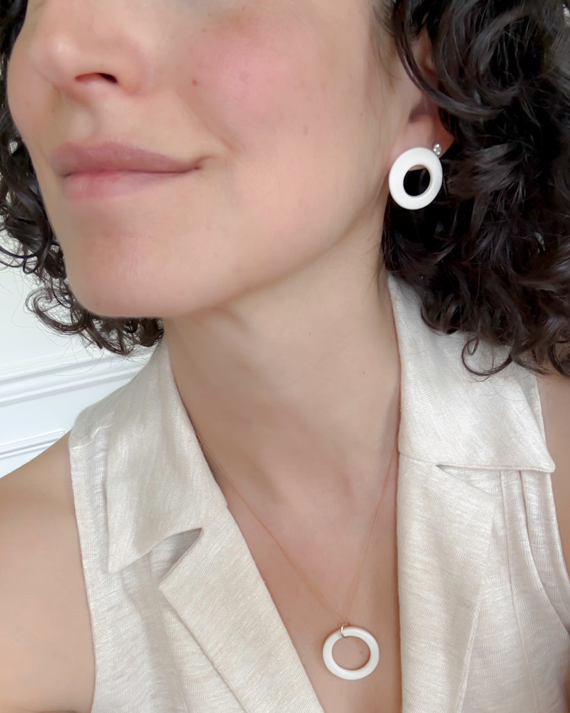 the MINI BALANCE stud | porcelain