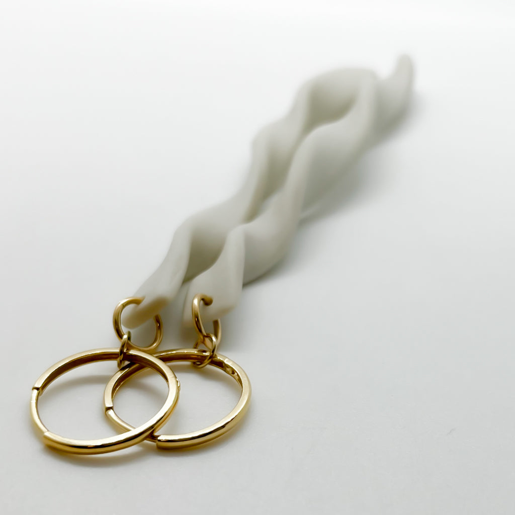 RIBBON bridal dangles | porcelain