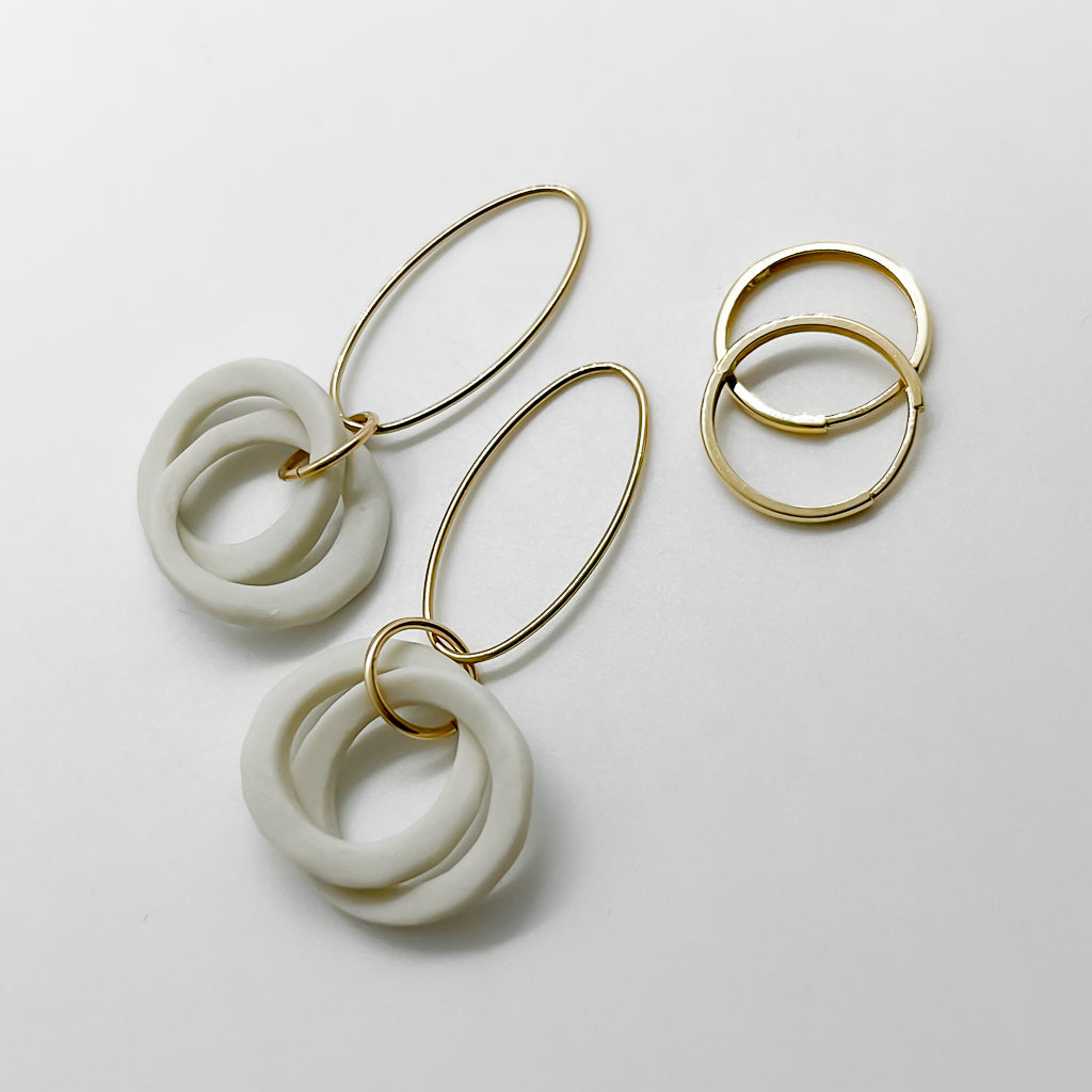 KNOT dangles | porcelain