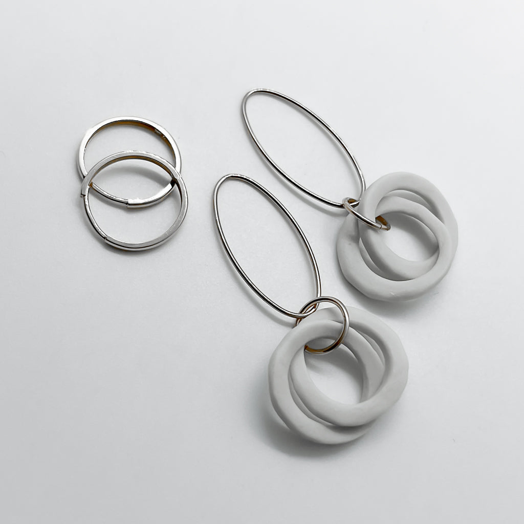 KNOT dangles | porcelain