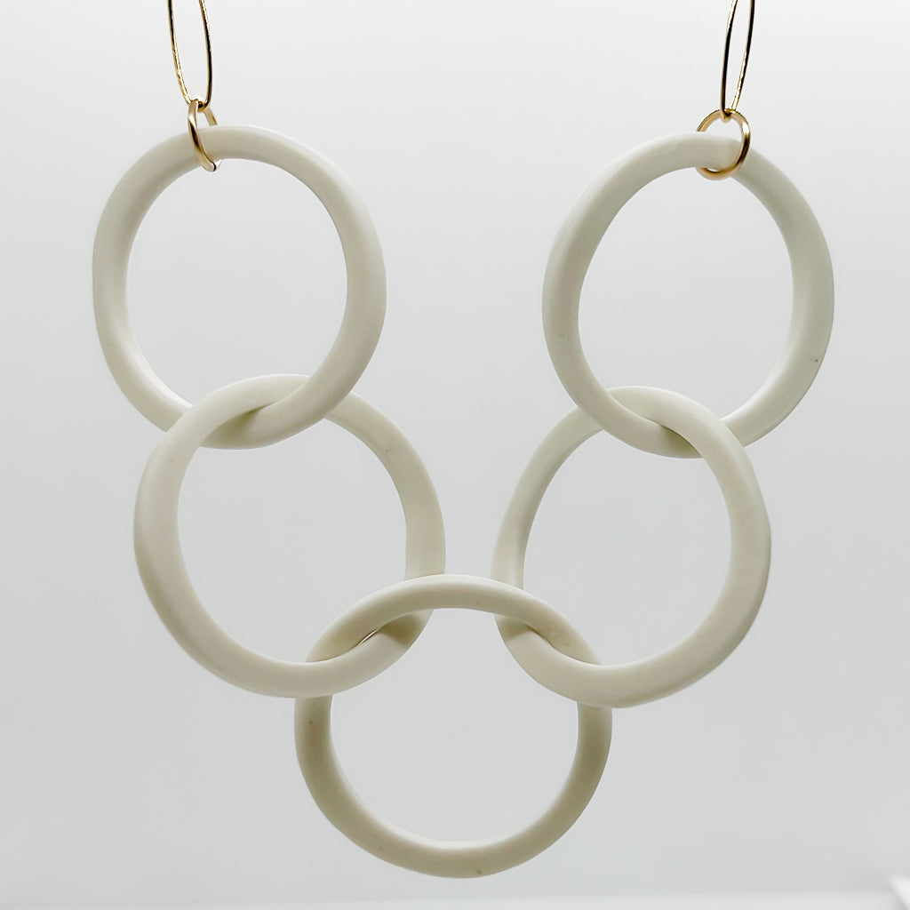 WITH THIS RING necklace | porcelain