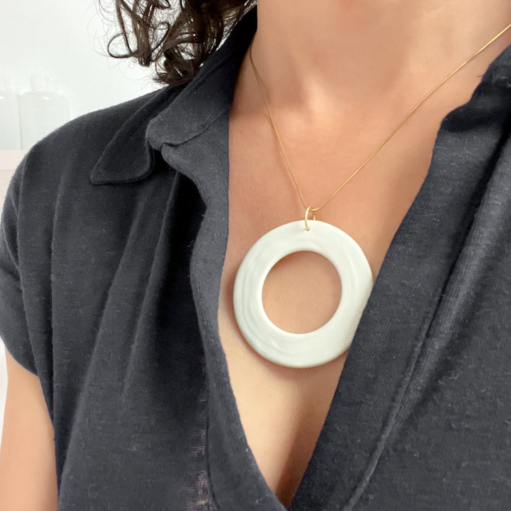 THE CIRCLE GAME necklace | porcelain