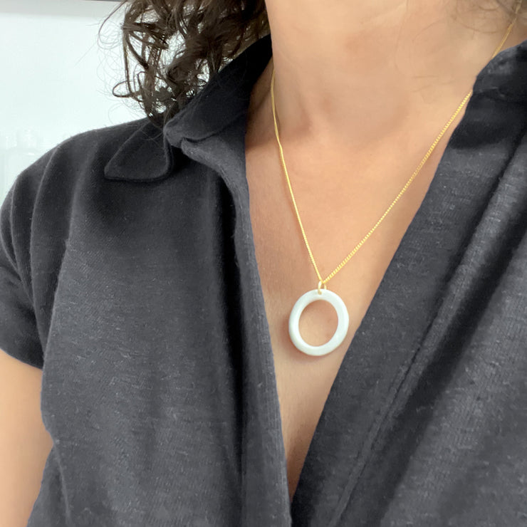 THE CIRCLE GAME necklace | porcelain