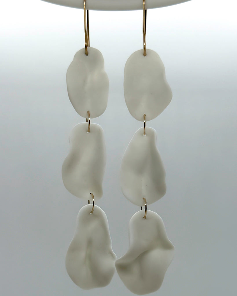 PETAL shoulder dusters | porcelain