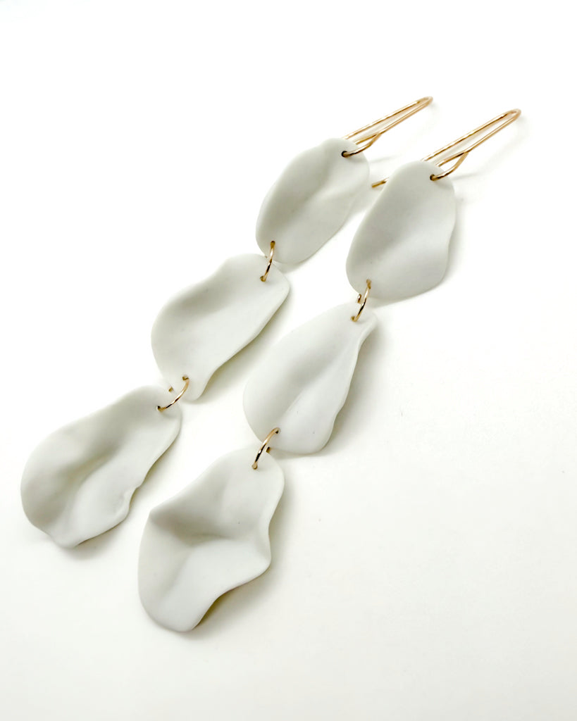 PETAL shoulder dusters | porcelain