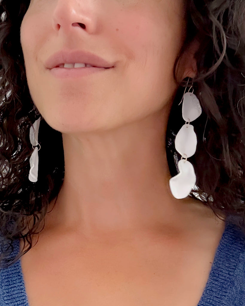 PETAL shoulder dusters | porcelain