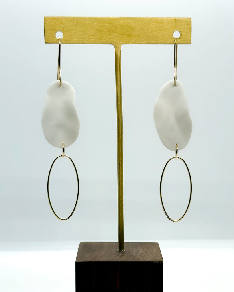 PETAL ring dangles | porcelain