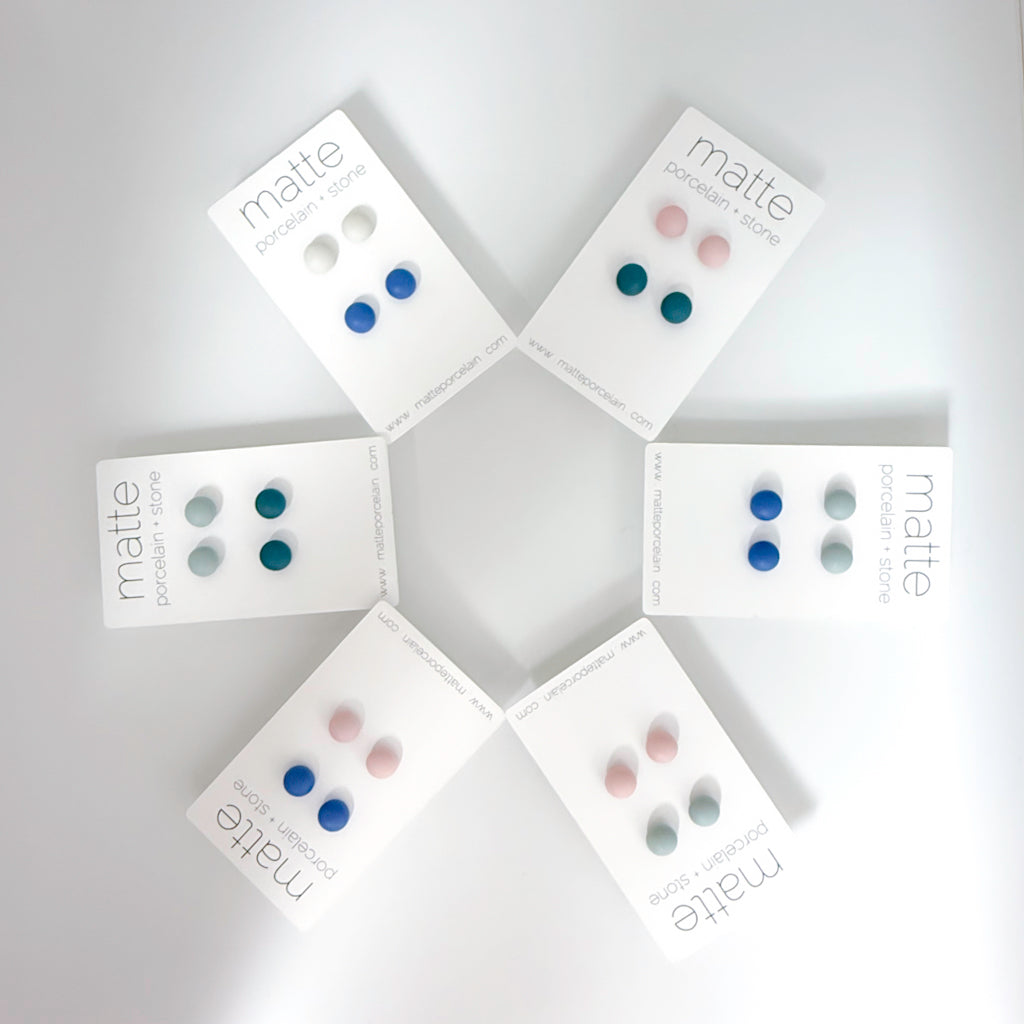 PEARL stud pack | porcelain