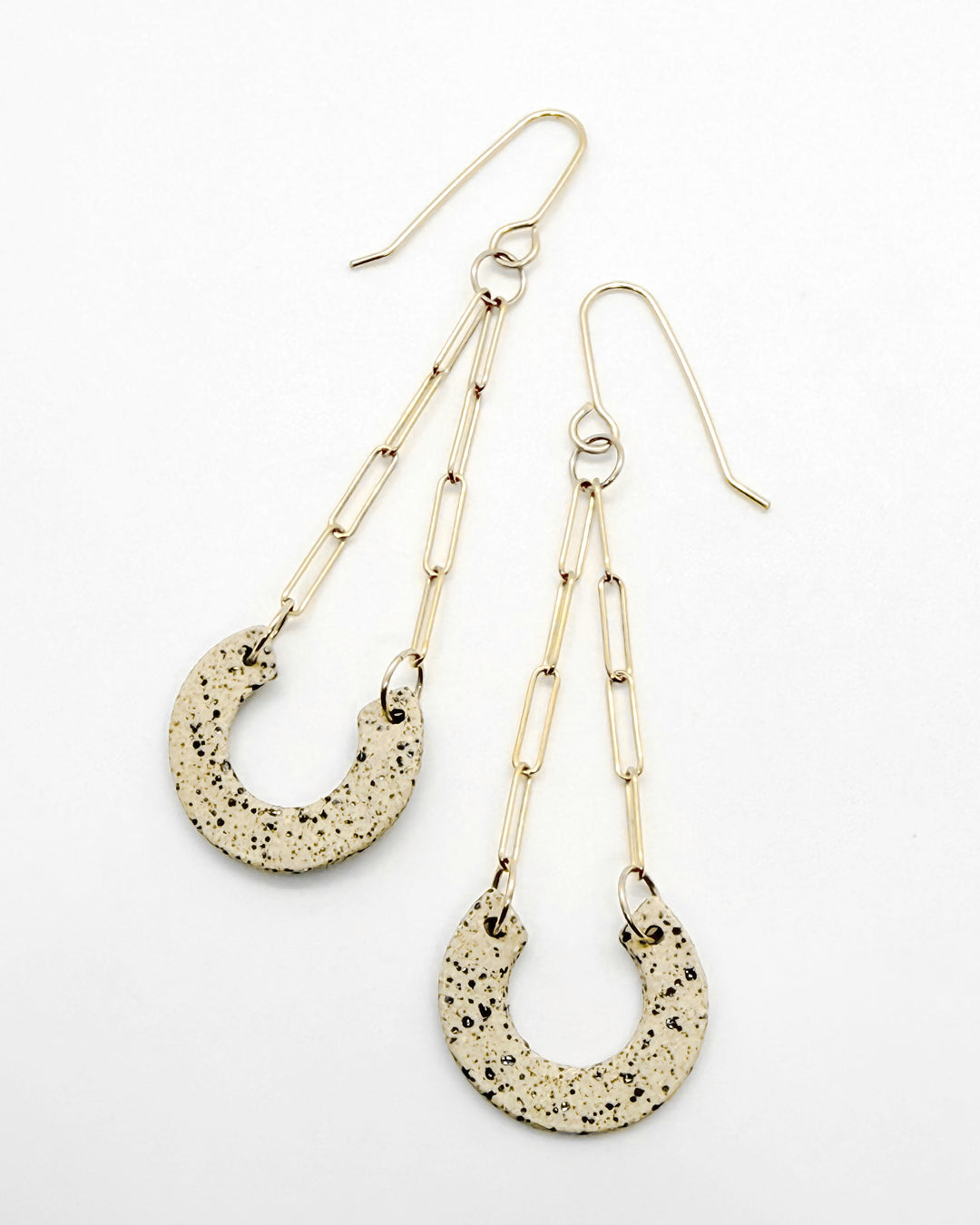 the MINI ARC paperclip dangle | stoneware