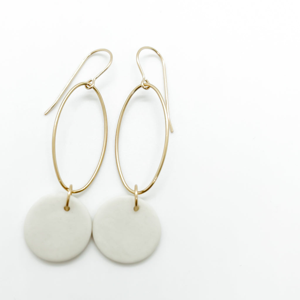 FREESIA dangles | porcelain